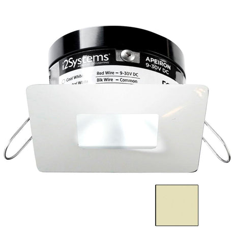 I2Systems - Apeiron PRO Spring Mount Light 3W - Square/Square - White Finish - Warm White - A503-34CBBR