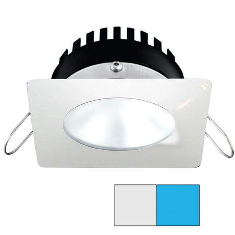 I2Systems - Apeiron PRO Spring Mount Light 6W - Square/Round - White Finish - Cool White & Blue - A506-32AAG-E