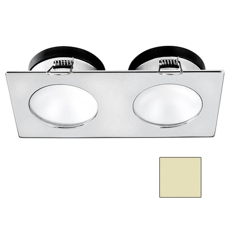 I2Systems - Apeiron Spring Mount Light 4.5W - Double Round - Brushed Nickel Finish - Warm White - A1110Z-45CAB