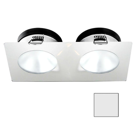 I2Systems - Apeiron Spring Mount Light 4.5W - Double Round - White Finish - Cool White - A1110Z-35AAH