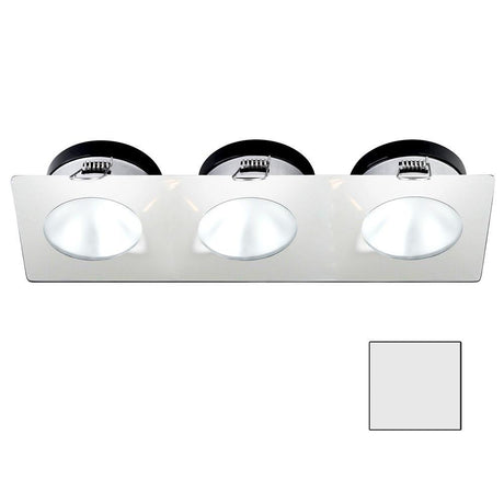 I2Systems - Apeiron Spring Mount Light 4.5W - Triple Round - White Finish - Cool White - A1110Z-36AAH