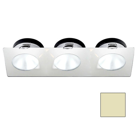 I2Systems - Apeiron Spring Mount Light 4.5W - Triple Round - White Finish - Warm White - A1110Z-36CAB