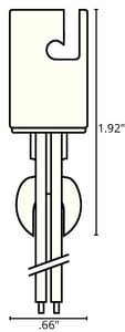 DOUBLE CONTACT BAYONET BULB SOCKET (ANCOR) - 529310