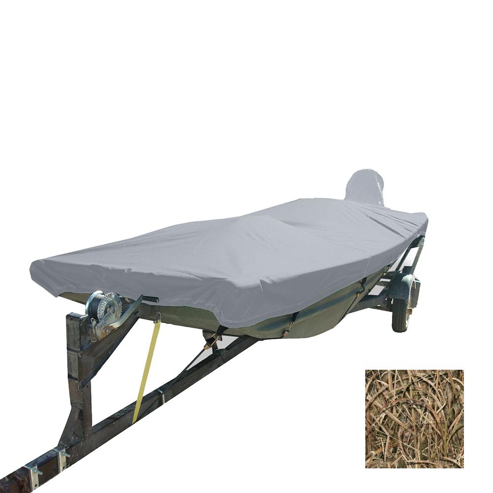 Carver Performance Poly-Guard Styled-to-Fit Boat Cover - Fits 12.5' Open Jon Boats - Shadow Grass - 74200C-SG