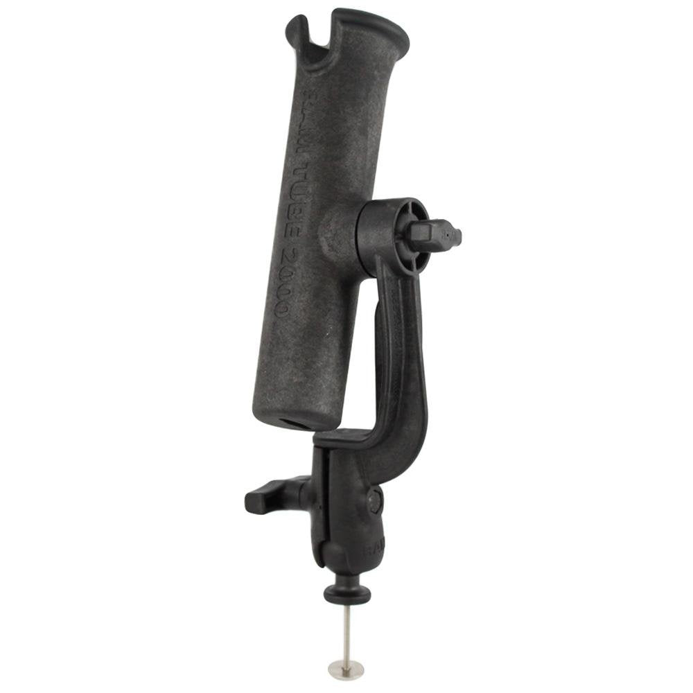 RAM Mount RAM-TUBE 2000 Holder w/RAM-ROD Revolution Ratchet/Socket System & 5 Spot Mounting Base Adapter - RAM-301-RB5