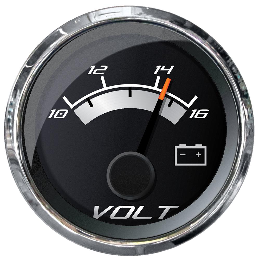 Faria Platinum 2" Voltmeter (10-16 VDC) - 22022