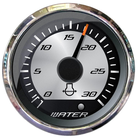 Faria Platinum 2" Water Pressure Gauge - 30 PSI - 22023