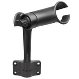 RAM Mount - RAM Tube Jr. Fishing Rod Holder with Standard 6" Length Post Spline & Bulkhead Mounting Base - RAP-390-BU