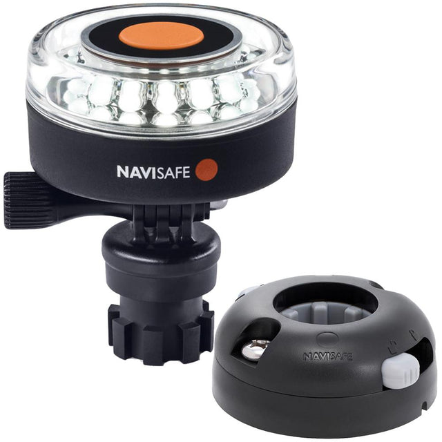 Navisafe Navilight 360 2NM White w/Navimount Base & Horizontal Mount - Black - 040KIT7