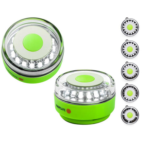 Navisafe Navilight All-White 5 Mode 360 Rescue 2NM w/Green Magnet Base - 010-1