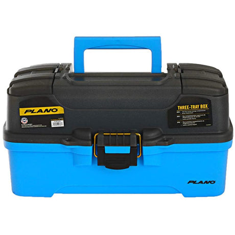 Plano 3-Tray Tackle Box w/Dual Top Access - Smoke & Bright Blue - PLAMT6231