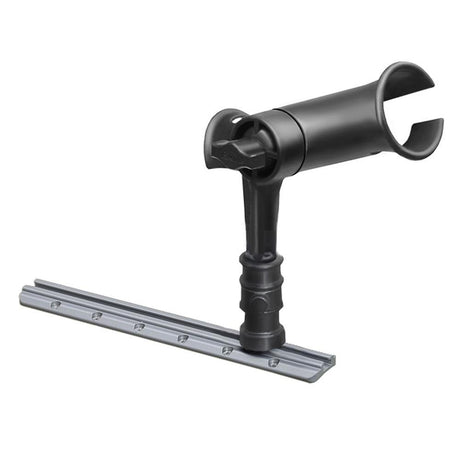 RAM Mount - RAM Tube Jr. Rod Holder with 4" Post & Adapt-A-Post Track Mounting Base - RAP-390-SAAPU