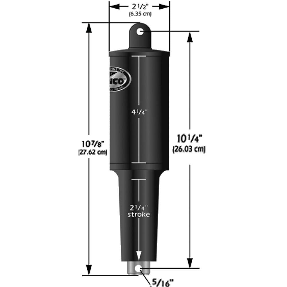 Lenco 12V 1-1/4" Stroke 5 Lobe Actuator - 5/16" - 3/8" - 15122-001