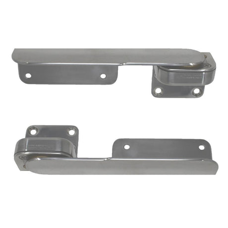 TACO - Command Ratchet Hinges -  9-3/8" - Polished 316 Stainless Steel - Pair - H25-0016