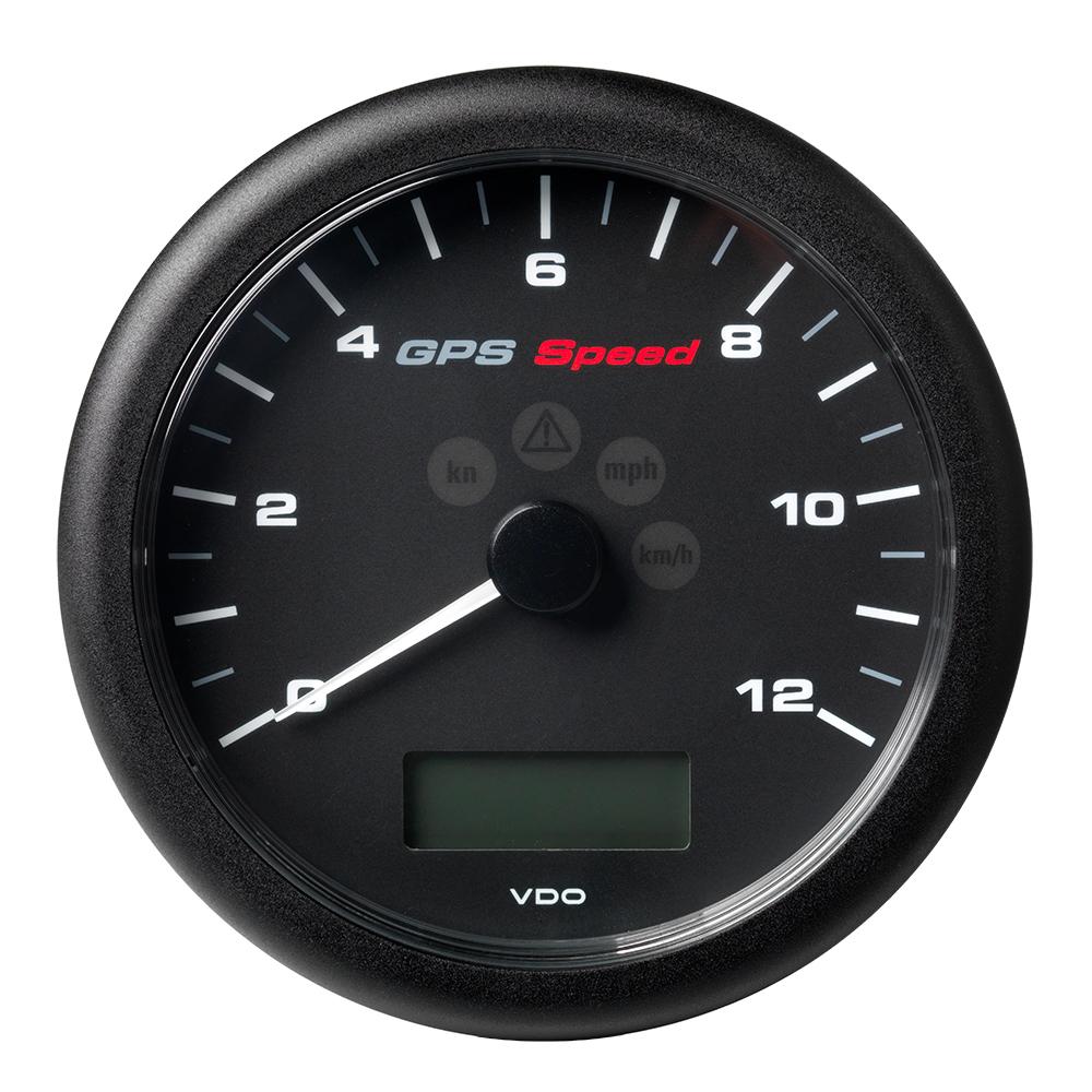 Veratron 4-1/4" (110MM) ViewLine GPS Speedometer 0-12 KNOTS/KMH/MPH - 8 to 16V Black Dial & Bezel - A2C59501987