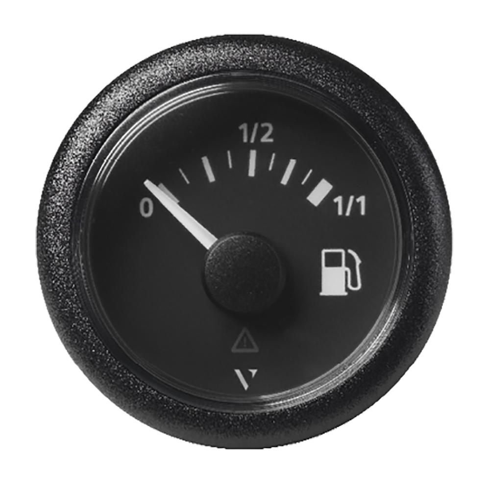 Veratron 52mm (2-1/16") ViewLine Fuel Tank Level Gauge - 0 to 1/1 - Black Dial & Round Bezel - A2C59514079