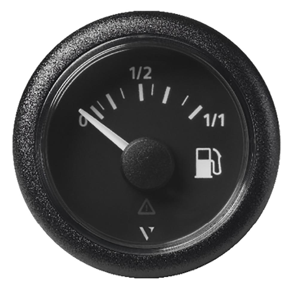 Veratron 52MM (2-1/16") ViewLine Fuel Level Gauge 0-1/1 - 3 to 180 OHM - Black Dial & Round Bezel - A2C59514082