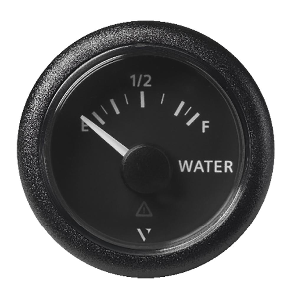 Veratron 52MM (2-1/16") ViewLine Fresh Water Resistive - Empty/Full - 3 to180 OHM - Black Dial & Round Bezel - A2C59514099