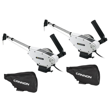 Cannon Optimum 10 Tournament Series (TS) BT Electric Downrigger 2-Pack w/Black Covers - 1902340X2/COVERS