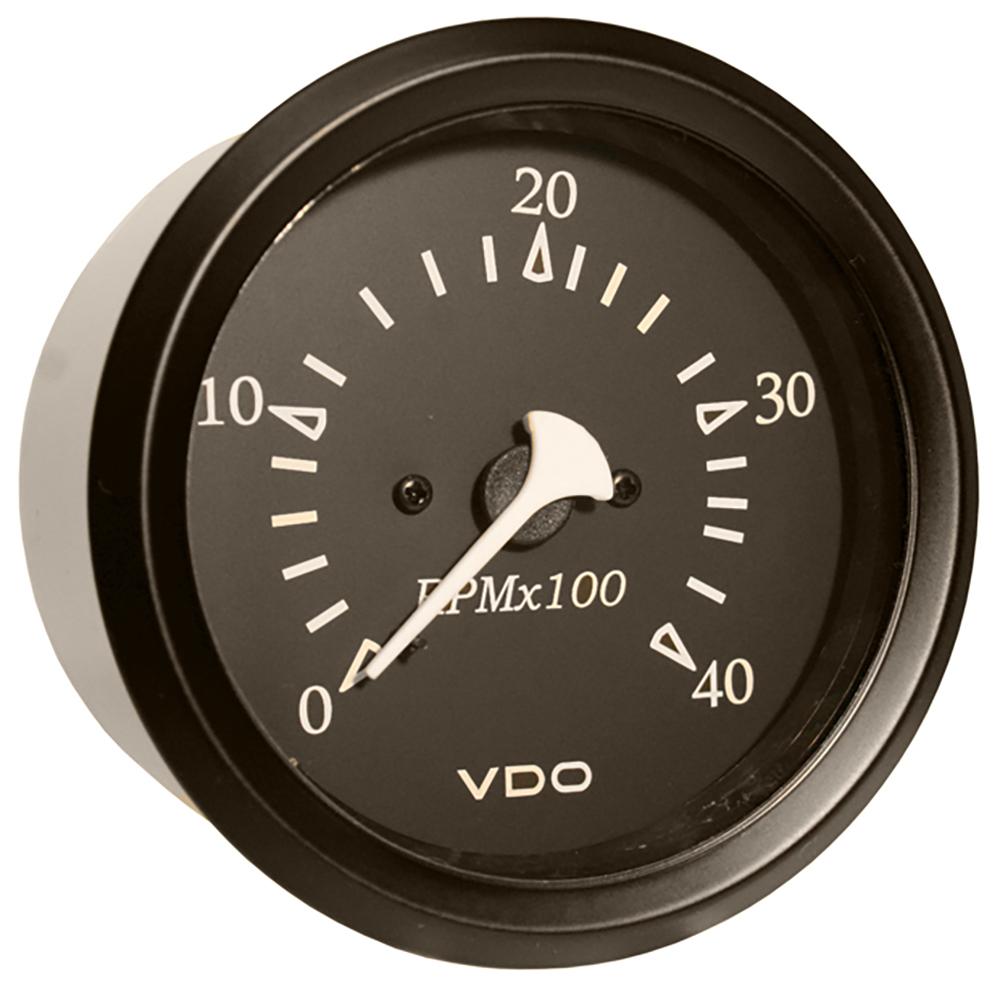 VDO Cockpit Marine 85mm (3-3/8") Diesel Tachometer - Black Dial/Bezel - 333-11797