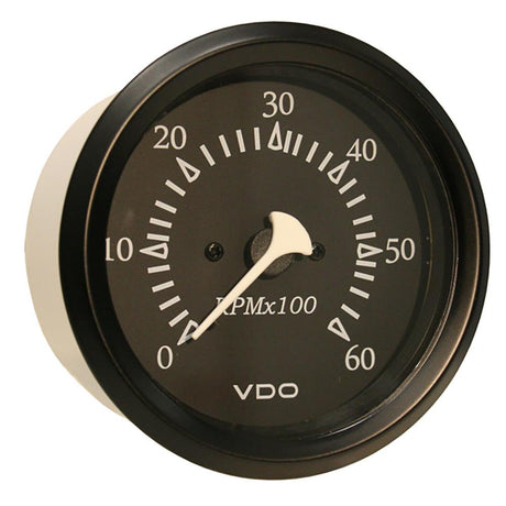 VDO Cockpit Marine 85mm (3-3/8") Sterndrive Tachometer - Black Dial/Bezel - 333-11798