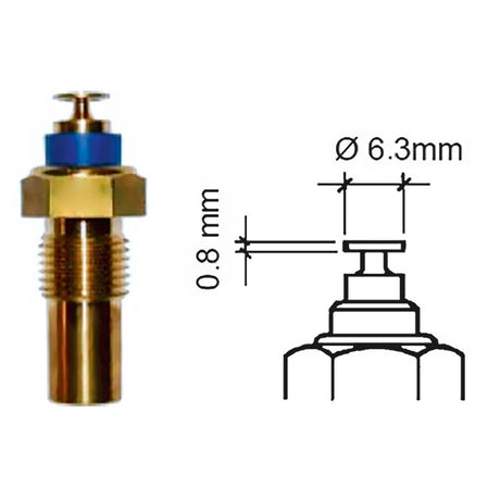 Veratron Coolant Temperature Sensor - 40 to 120C - M10 x 1 Tapered Short - 323-801-017-001N