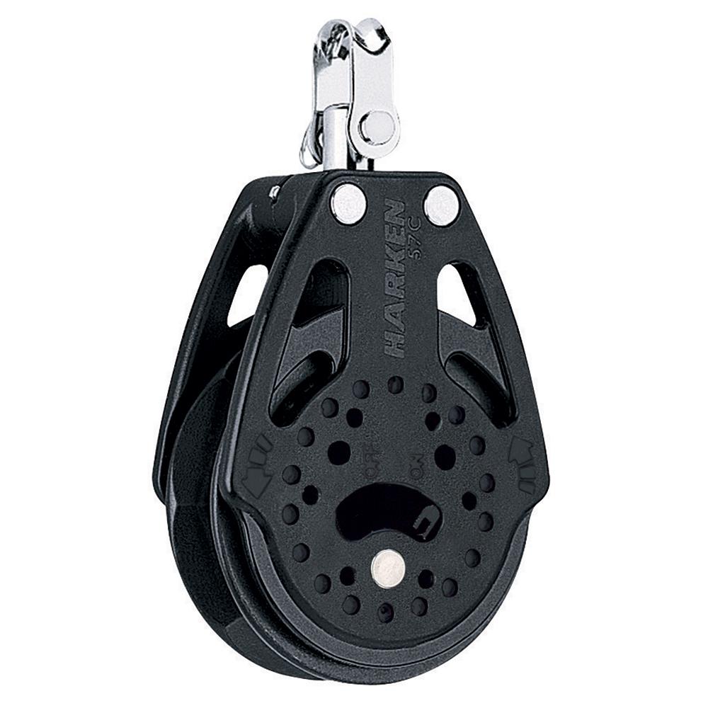 Harken 57mm Carbo Single Ratchet Block w/Swivel - 2135