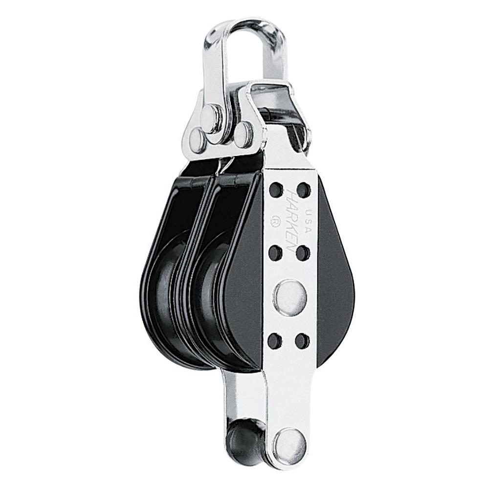 Harken 38mm Double Big Bullet Block w/Becket - 128