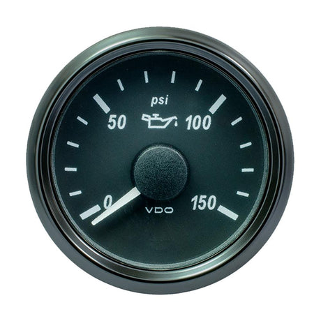 VDO SingleViu 52mm (2-1/16") Oil Pressure Gauge - 150 PSI - 0-180 Ohm - A2C3833300030