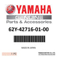 Yamaha - Rubber seal 1 - 62Y-42716-01-00