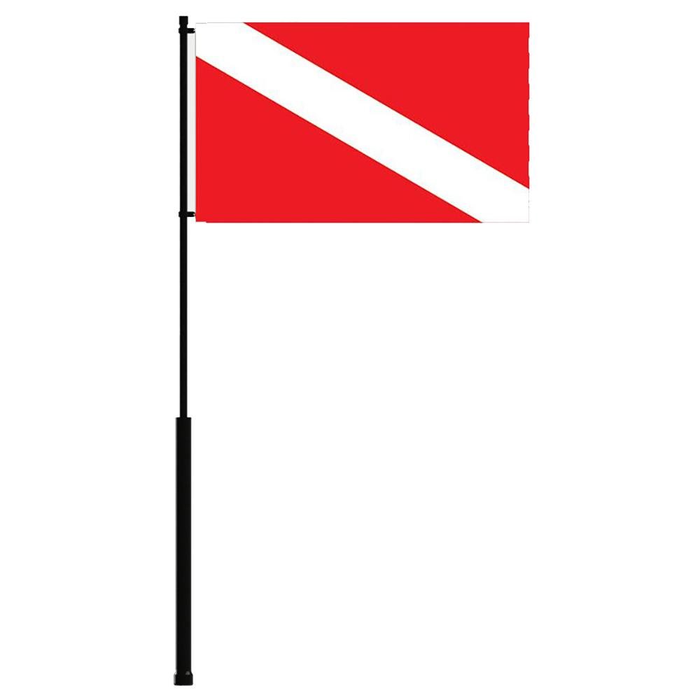 Mate Series Flag Pole - 36" w/Dive Flag - FP36DIVE