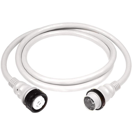 Marinco 50Amp 125/250V Shore Power Cable - 50' - White - 6152SPPW