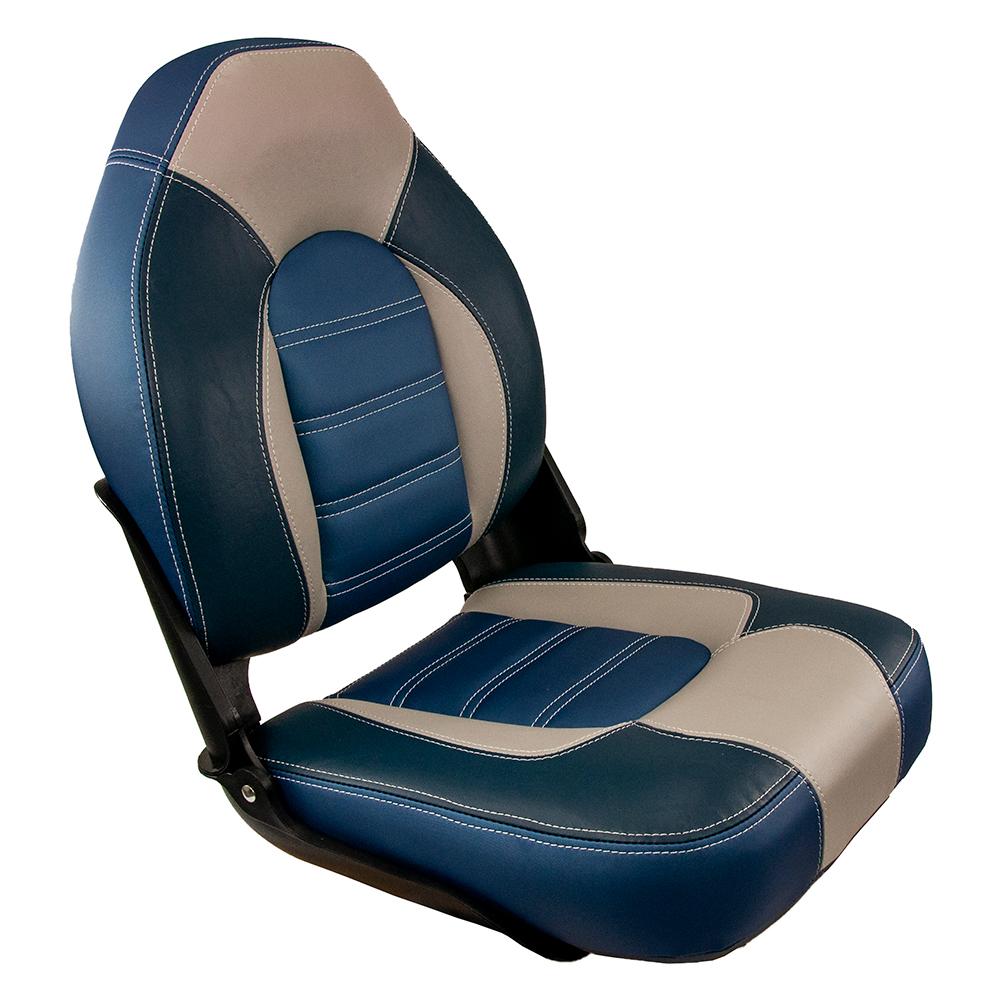 Springfield Skipper Premium HB Folding Seat - Blue/Grey - 1061069-B