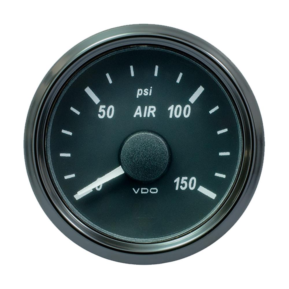 VDO SingleViu 52mm (2-1/16") Air Pressure Gauge - 150 PSI - 0-180 Ohm - A2C3833440030