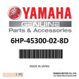 Yamaha - Lower unit assy - 6HP-45300-02-8D