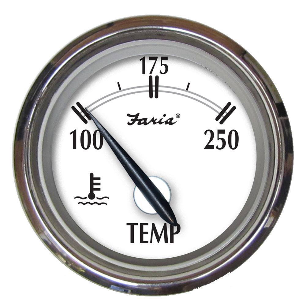 Faria Newport SS 2" Water Temperature Gauge - 100 to 250 F - 25002