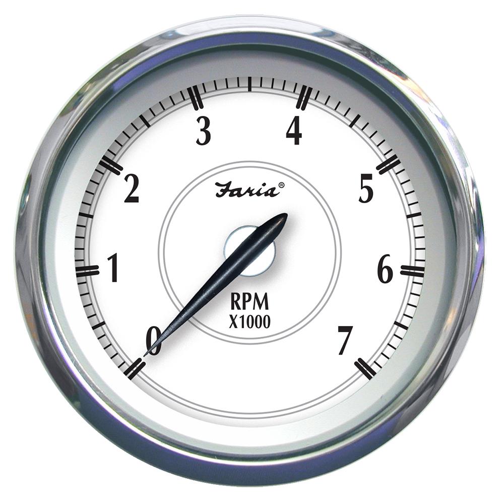 Faria Newport SS 4" Tachometer f/Gas Outboard - 7000 RPM - 45003