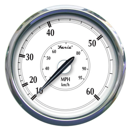 Faria Newport SS 5" Speedometer - 0 to 60 MPH - 45009