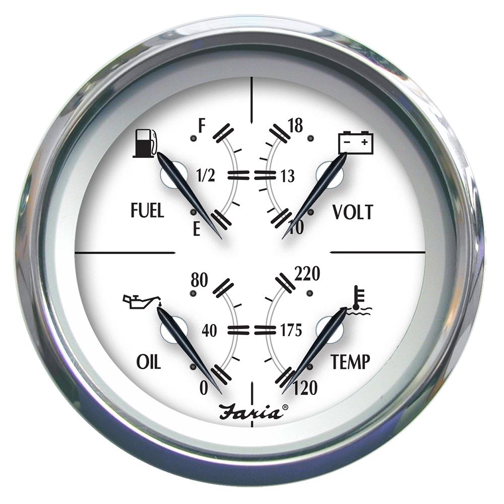 Faria Newport SS 4" Multifunction Gauge - 45012