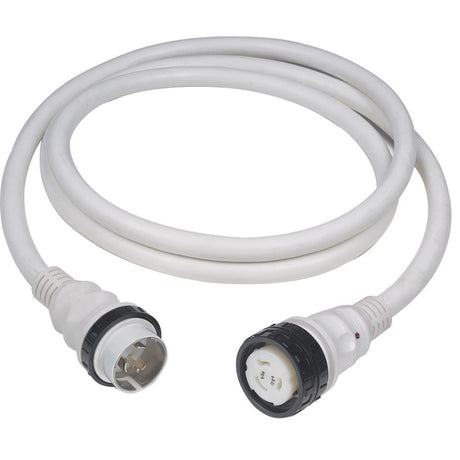 Marinco 50A 125V Shore Power Cable - 50' - White - 6153SPPW