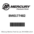 Mercury - Seal-lower cowl - 8M0177482
