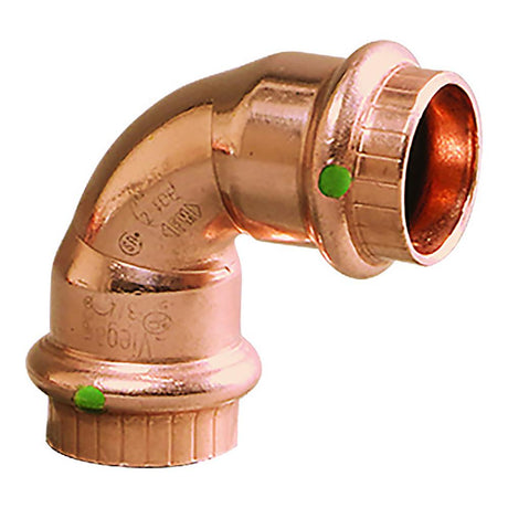 Viega ProPress 1-1/2" - 90 Copper Elbow - Double Press Connection - Smart Connect Technology - 77037