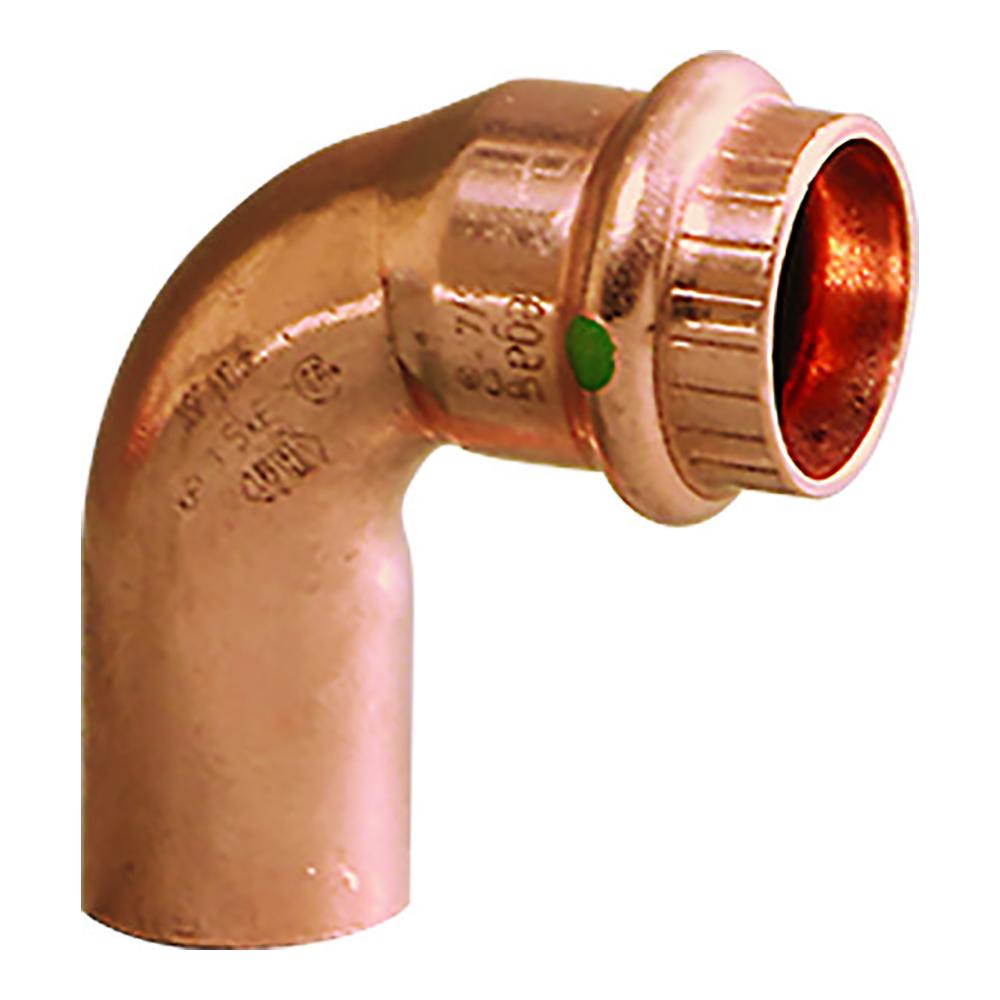 Viega Propress 1/2" - 90 Copper Elbow - Street/Press Connection - Smart Connect Technology - 77347