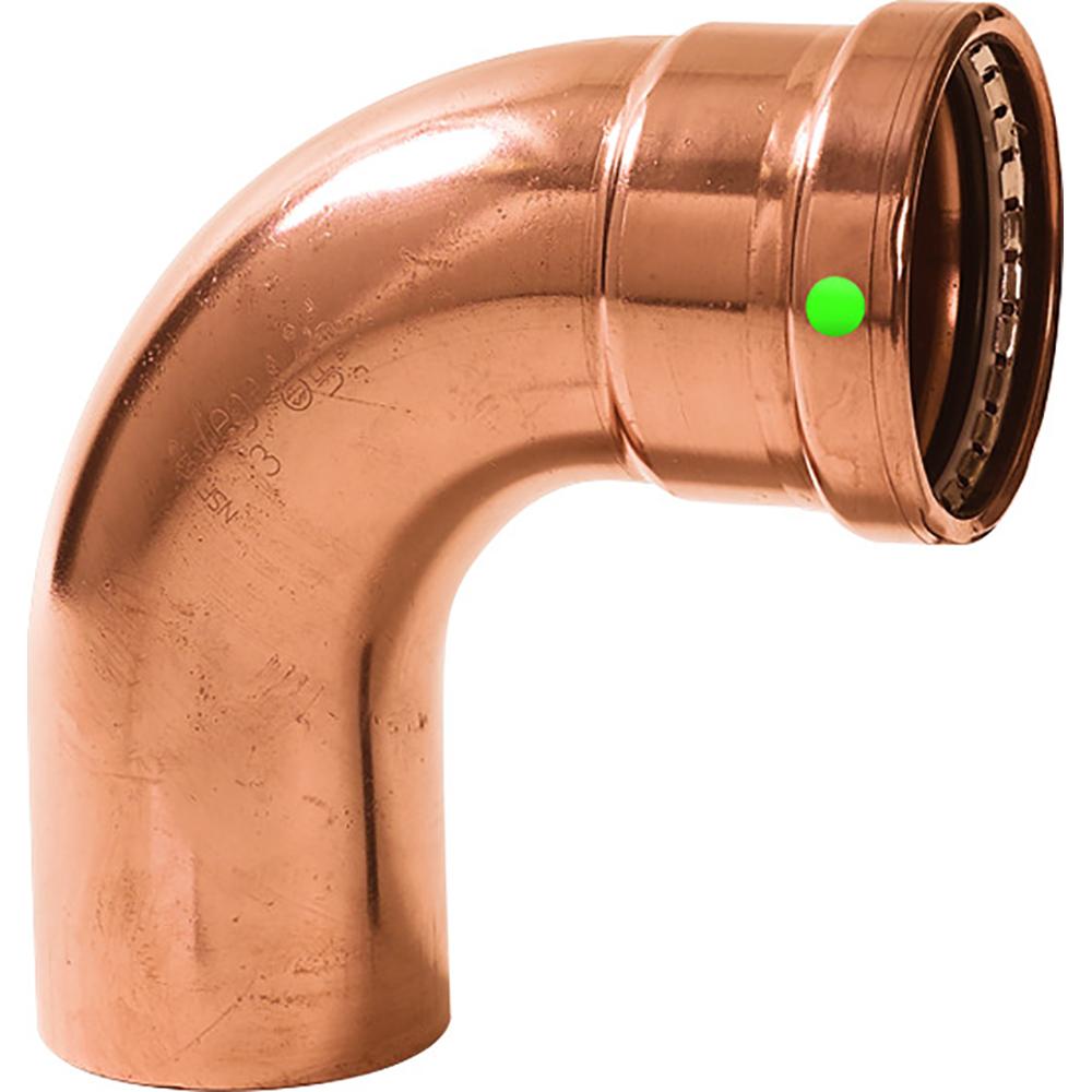 Viega ProPress 2-1/2" - 90 Copper Elbow - Street/Press Connection - Smart Connect Technology - 20638