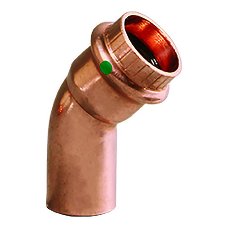 Viega ProPress 1/2" - 45 Copper Elbow - Street/Press Connection - 77637