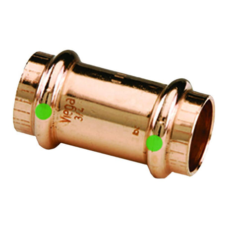 Viega ProPress 1/2" Copper Coupling w/Stop - Double Press Connection - Smart Connect Technology - 78047