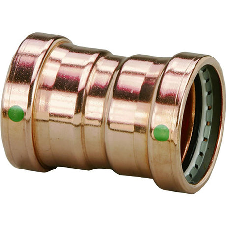 Viega ProPress 2-1/2" Copper Coupling w/Stop Double Press Connection - Smart Connect Technology - 20728