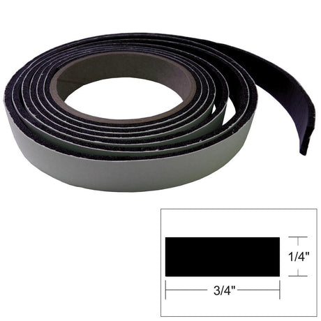 TACO Hatch Tape - 8'L x ¼"H x ¾"W - Black - V30-0748B8-2