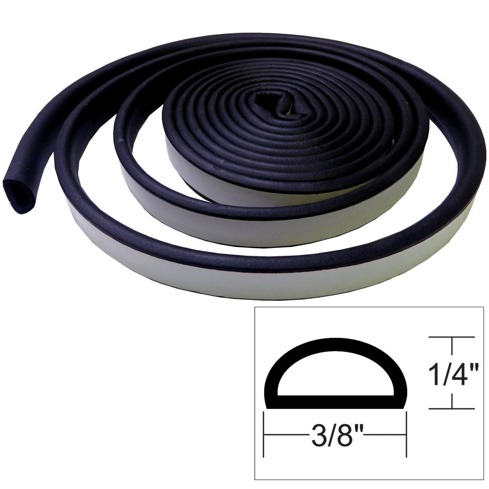 TACO Weather Seal - 10'L x 1/4"H x 3/8"W - Black - V30-1333B10-1