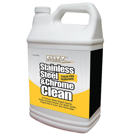 Flitz - Stainless Steel & Chrome Cleaner w/Degreaser - 1 Gallon - SP 01510